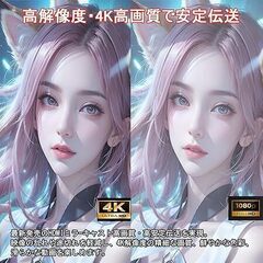 HDMIミラーキャスト【2025業界新傑作・Anycast正規品】4K HD 1080P スマホをテレビに映す 対応Android/iOS/Windows/MAC 日本語取説書付きの画像