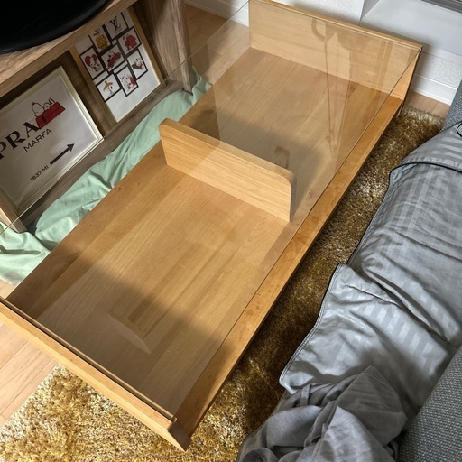 美品モモナチュラル　ローテーブル