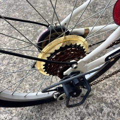 折りたたみ自転車 20インチ Three Stone ホワイトの画像