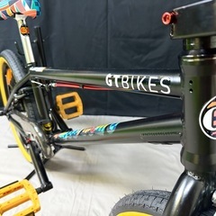 台湾製 GT BMX 自転車 20インチ イエローパーツ カスタムモデルの画像