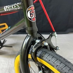 台湾製 GT BMX 自転車 20インチ イエローパーツ カスタムモデルの画像