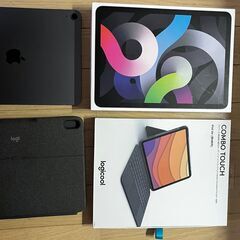 Ipad Air 4 Wifi 64gb gray + Logitech Combo Touch keyboardの画像