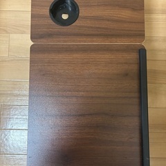 折畳みテーブル 0°~36°調整可能 (ダークブラウン)の画像