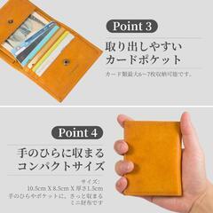 【新品】二つ折り財布 メンズ ミニ財布 小さい 薄い コンパクト ブルーの画像