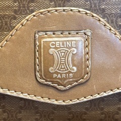 CELINE ベージュ モノグラム ショルダーバッグの画像