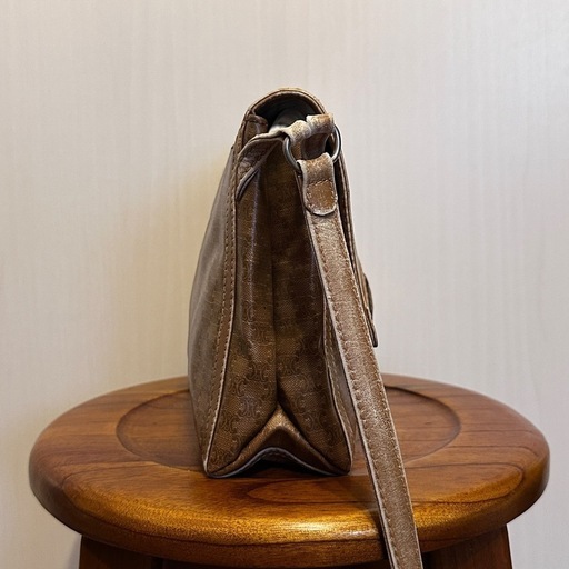 CELINE ベージュ モノグラム ショルダーバッグ