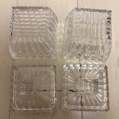 ガラス　キャニスター　小物入れ　2個セットの画像
