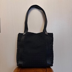 BVLGARI ショルダーバッグ ブラック キャンバス×レザーの画像
