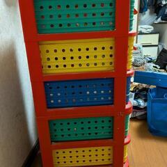 ３段式おもちゃ収納２個セットの画像