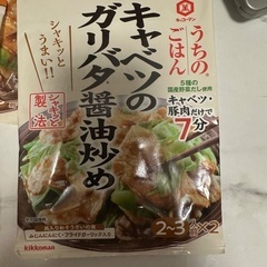 牛だしぶっかけうどんの素とキャベツのガリバタ醤油炒めの素合計10個の画像