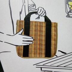 【決まりました🙇】新品＊かごプリント クーラーバッグS  1点 200円の画像