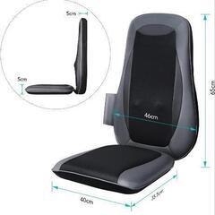 【中古】QCUQ マッサージシート シートマッサージャー 腰と背中マッサージ マッサージ器 マッサージチェア 3段階振動 ヒーター付き 肩・腰・背中・低背 プレゼント 軽量 折りたたむ 収納しやすい コンパクト 家庭用＆職場用 MGBK-2606H


の画像