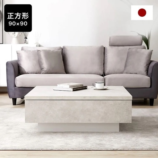 センターテーブル ストーン調 日本製  LOWYA