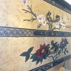 和風 蒔絵風 ジュエリーシェルフ ビロード張り 6段棚 ディスプレイ 店内什器の画像