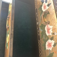 和風 蒔絵風 ジュエリーシェルフ ビロード張り 6段棚 ディスプレイ 店内什器の画像