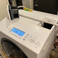 動作保証　引き取り　美品　東芝　ザブーン　洗濯 11kg ド乾燥7k 大容量タイプ　ドラム式洗濯乾燥機 TW-117A8L 2021年購入 の画像