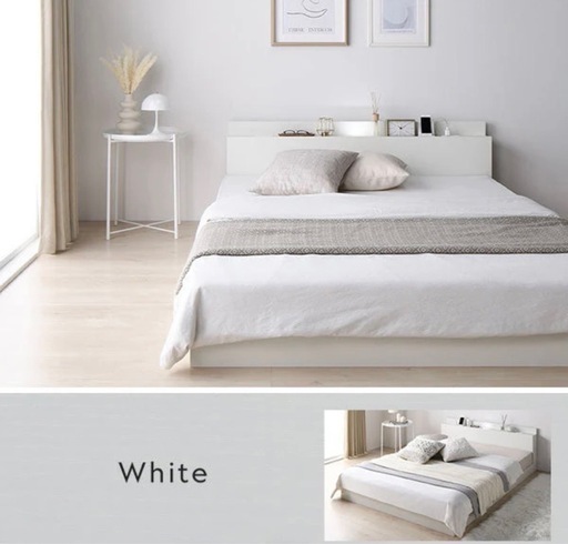 ローベッド セミダブルベッドフレーム