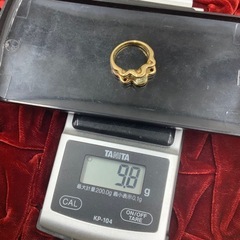 K18 ダイヤモンドリング　9.8g 約11.5号　0.709ct 0.35ctの画像