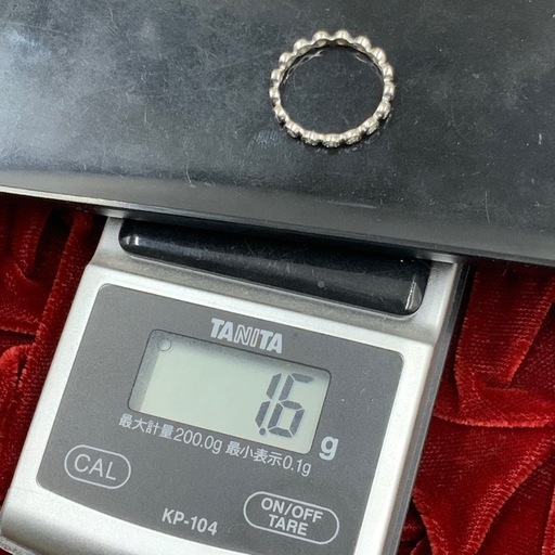 K18WG フルエタニティリング　1.6g 約12号 0.28ct
