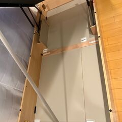 目黒区自宅引取のみ　ニトリ　跳ね上げ式　収納付きベッド＋マットレス　シングルの画像