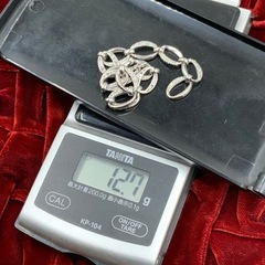 K18WG ダイヤブレスレット　12.7g 約17.5cm 0.8ctの画像