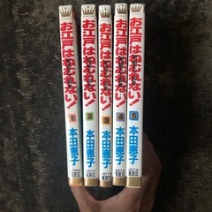 集英社 お江戸はねむれない！本田恵子。初版全5冊
の画像