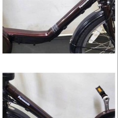1年保証 送料無料　パナソニック　ギュット　20インチ　茶色　電動アシスト自転車　g905の画像