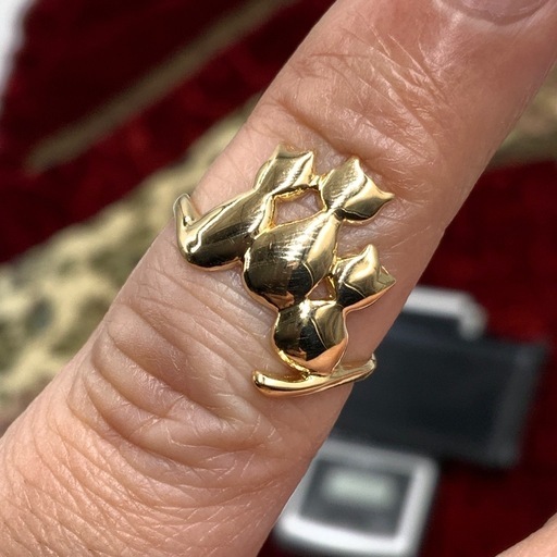 K18 猫リング　2.1g 約8号