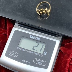 K18 猫リング　2.1g 約8号の画像