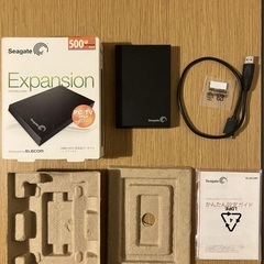 Seagate Expansion 500GB 外付けHDDの画像