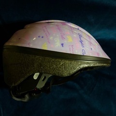 【ジュニアヘルメット 児童自転車用 スマイルバイオレット 】★美品★の画像