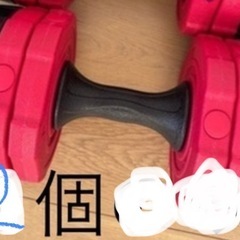 ベンチ、ダンベル、マットセットの画像