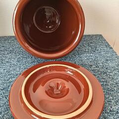 日本製　久松　常滑焼　丸壺 (蓋付) 1号 1.8L　未使用品の画像