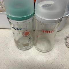 pigeon ガラス哺乳瓶2本セットの画像