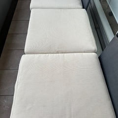 無料【IKEA】アウトドアソファ3ピースの画像