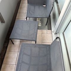 無料【IKEA】アウトドアソファ3ピースの画像