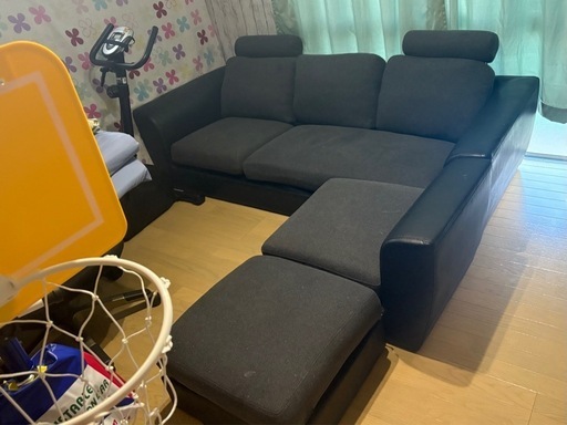 【3年使用 】　 ソファー　カウチソファー　洗濯可能
　