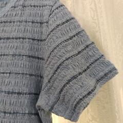 ブルー 柔らかシャツの画像