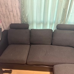 【3年使用 】　 ソファー　カウチソファー　洗濯可能
　の画像