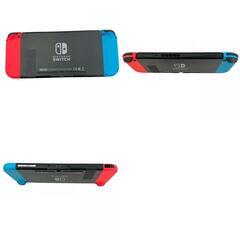 186000 現状品 Nintendo 任天堂 ニンテンドウ Nintendo Switch　スイッチ　ジョイコン・付属品付き HAC-001  ブラック、ブルー、レッド [1000027777878]の画像