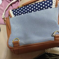 美品様〜みずたまストライプショルダーバッグ、レディース用!!の画像