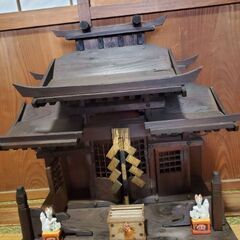 豊川稲荷 神棚 時代物 大型 の画像