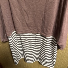 重ね着風チュニックワンピース？Ｌサイズ　美品の画像