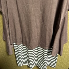 重ね着風チュニックワンピース？Ｌサイズ　美品の画像
