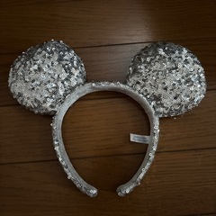 スパンコールミッキーカチューシャの画像
