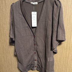 未使用品　クロワッサンカーディガンLLサイズの画像