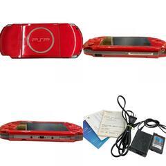 186000 現状品 sonny ソニー SONY PlayStationPortable（PSP） PSP-3000  RADIANT RED [1000023068765]の画像