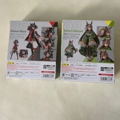 S.H.Figuarts ウマ娘 プリティーダービー 07 キタサンブラック 08 サトノダイヤモンド 2体セット 中古品  の画像