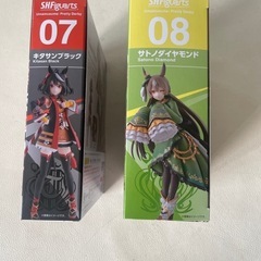 S.H.Figuarts ウマ娘 プリティーダービー 07 キタサンブラック 08 サトノダイヤモンド 2体セット 中古品  の画像