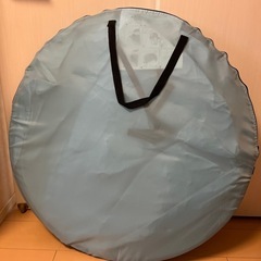 IKEA ポップアップテント　テント　折り畳み　ライトブルー　水色の画像